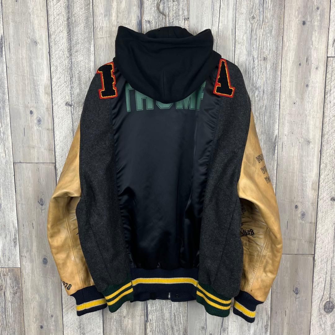 DIESEL ディーゼル 中綿 レザー切り替え 再構築 スタジャン L DIESEL ディーゼル 中綿 レザー切り替え 再構築 スタジャン L - メルカリ