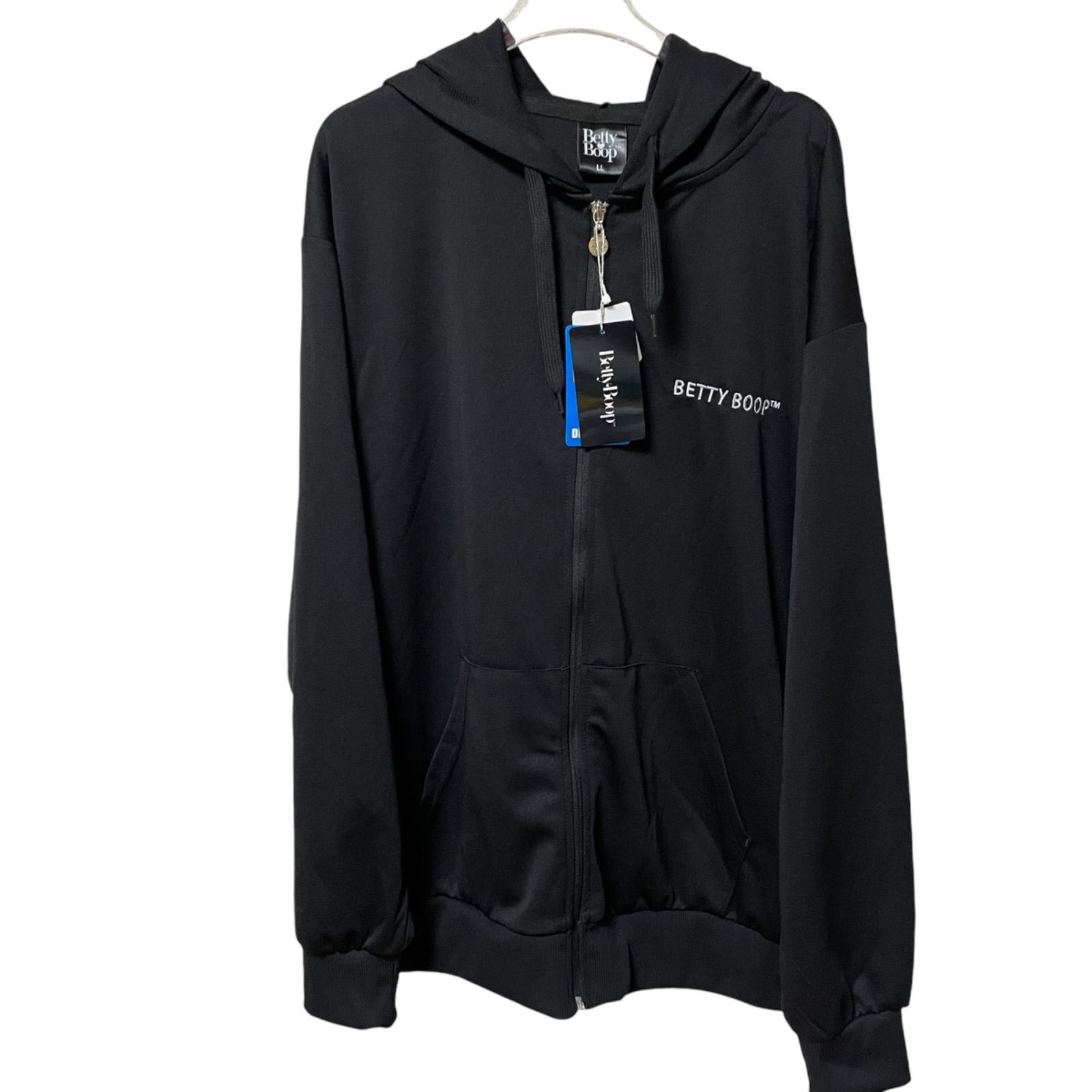 新品未使用タグ付きHipHopブラックパーカー （ロットワイラー パーカー 