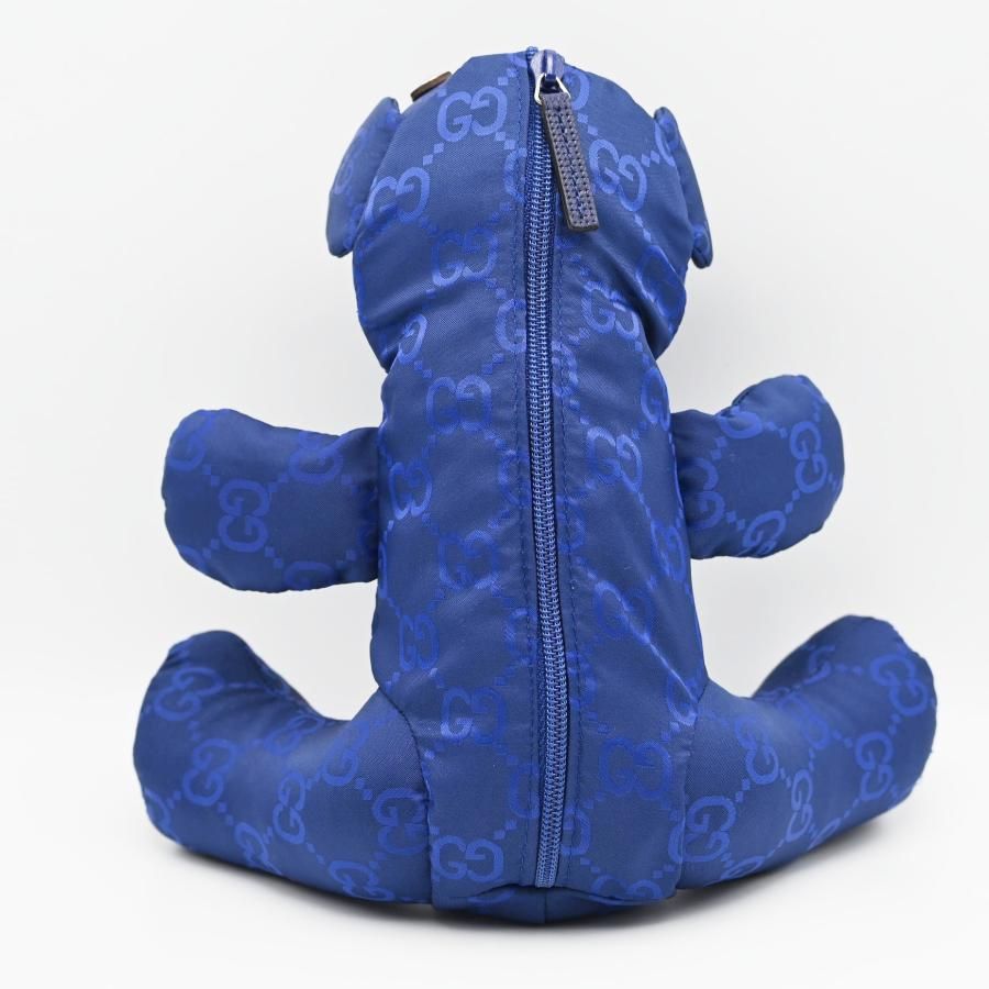 新品同様 グッチ GGナイロン テディベア 犬 ぬいぐるみのみ エコバッグなし GUCCI □新品同様□ グッチ 223669 002058 GG柄 ナイロン