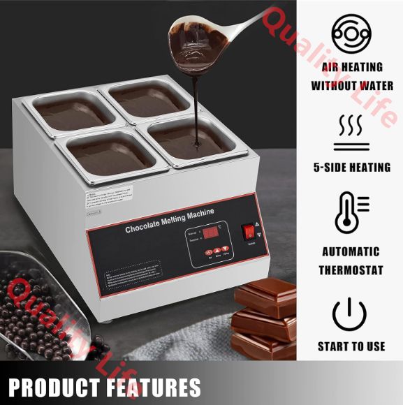 ケータリングレストラン食堂ホームパーティー用の蓋付きプロフェッショナル加熱チョコレートメルター 1grid