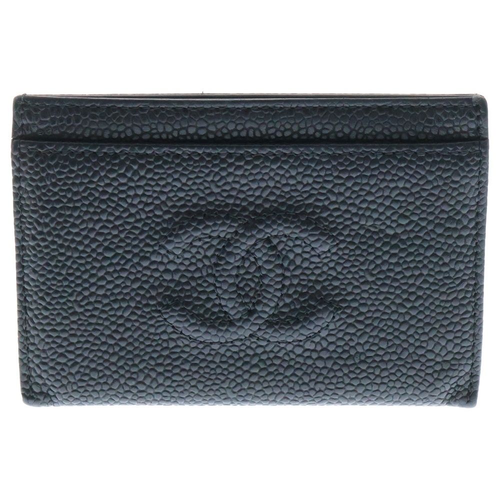 CHANEL (シャネル) ココマーク キャビアスキン レザーカード