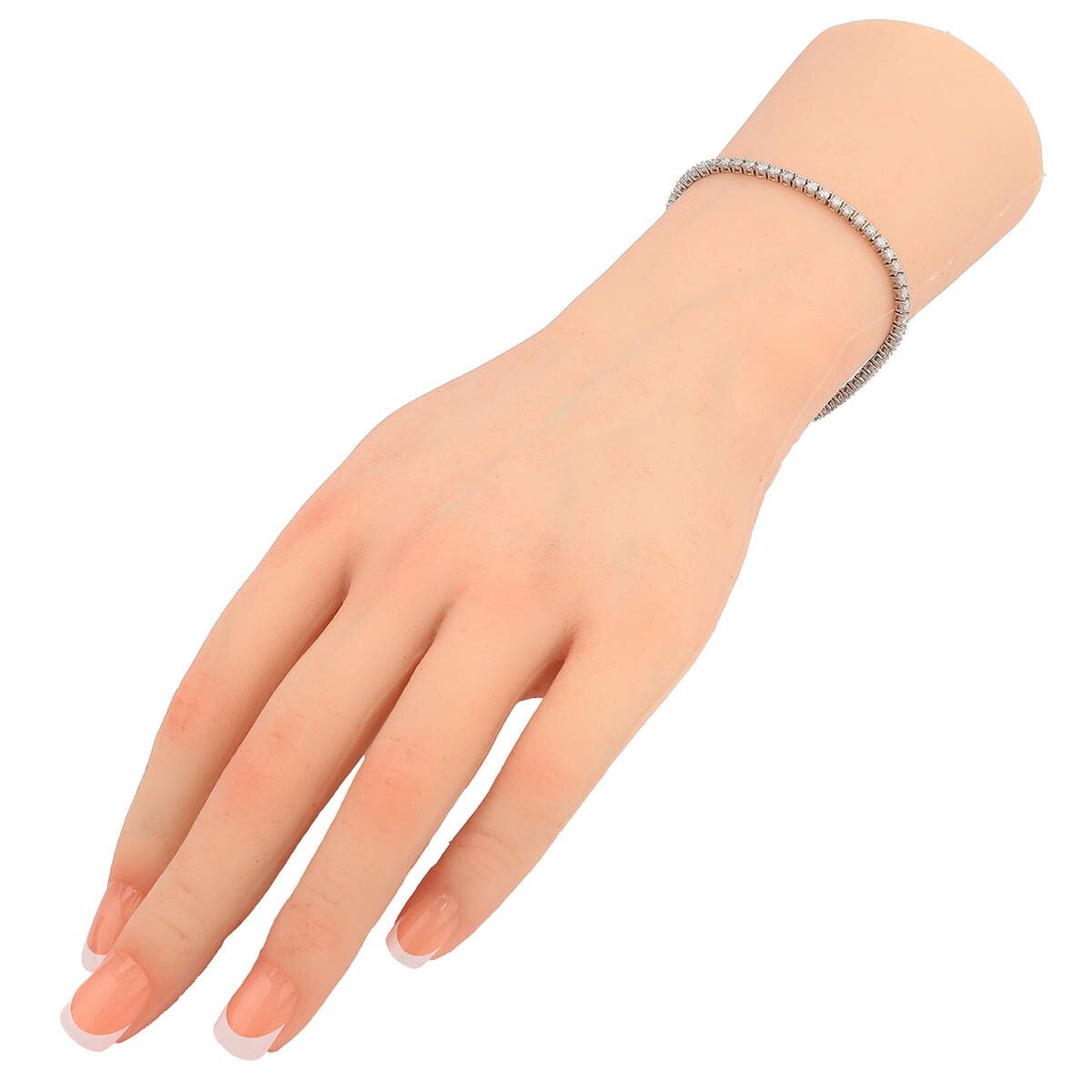 プラチナ850 ダイヤ0.1CT ステーションブレスレット　ジュエリーマキ fit=scale-down,w=1200
