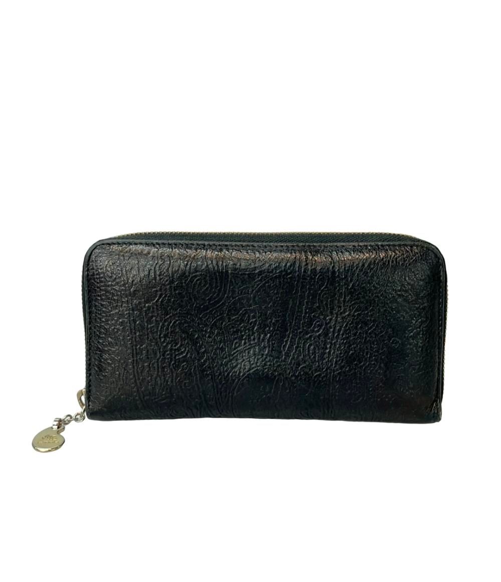 エトロ 長財布 エトロ ETRO 長財布 札入れ ペイズリー柄 カーフレザー