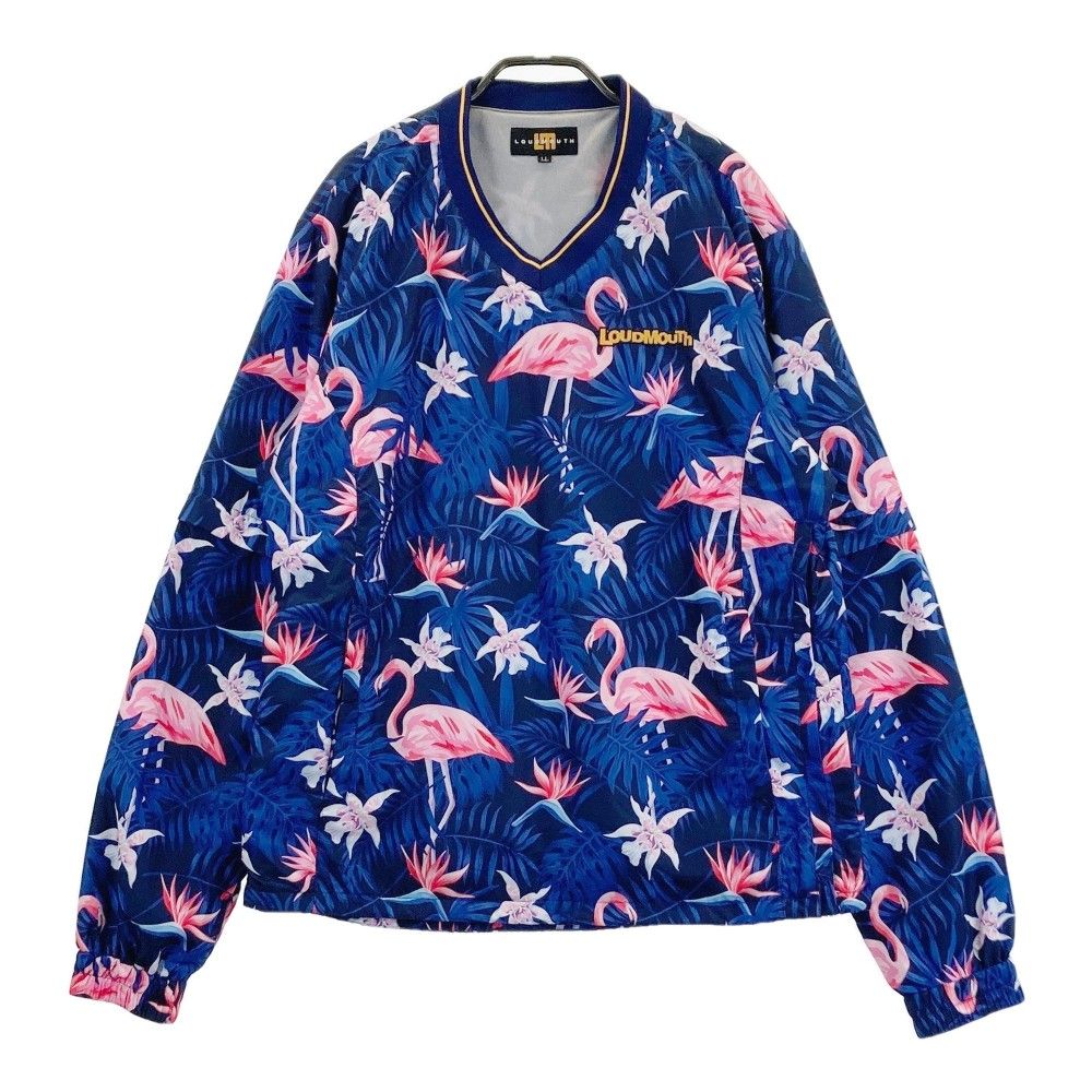 サイズ：LL LOUD MOUTH ラウドマウス 2WAY スニード ブルゾン キーラーゴ 総柄 ネイビー系 [240101405953] ゴルフウェア メンズ ストスト