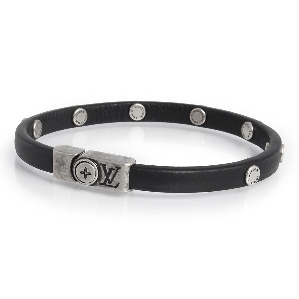 レア ヒステリックグラマー 本革 ブレスレット ブラック スタッズ