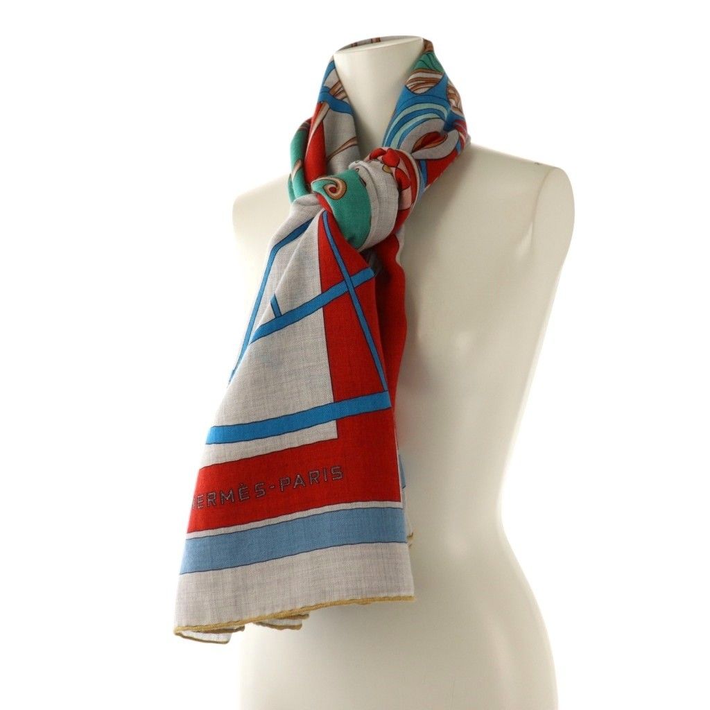 カレジェアン カレ140 レトル・エケストル カシミア シルク エルメス