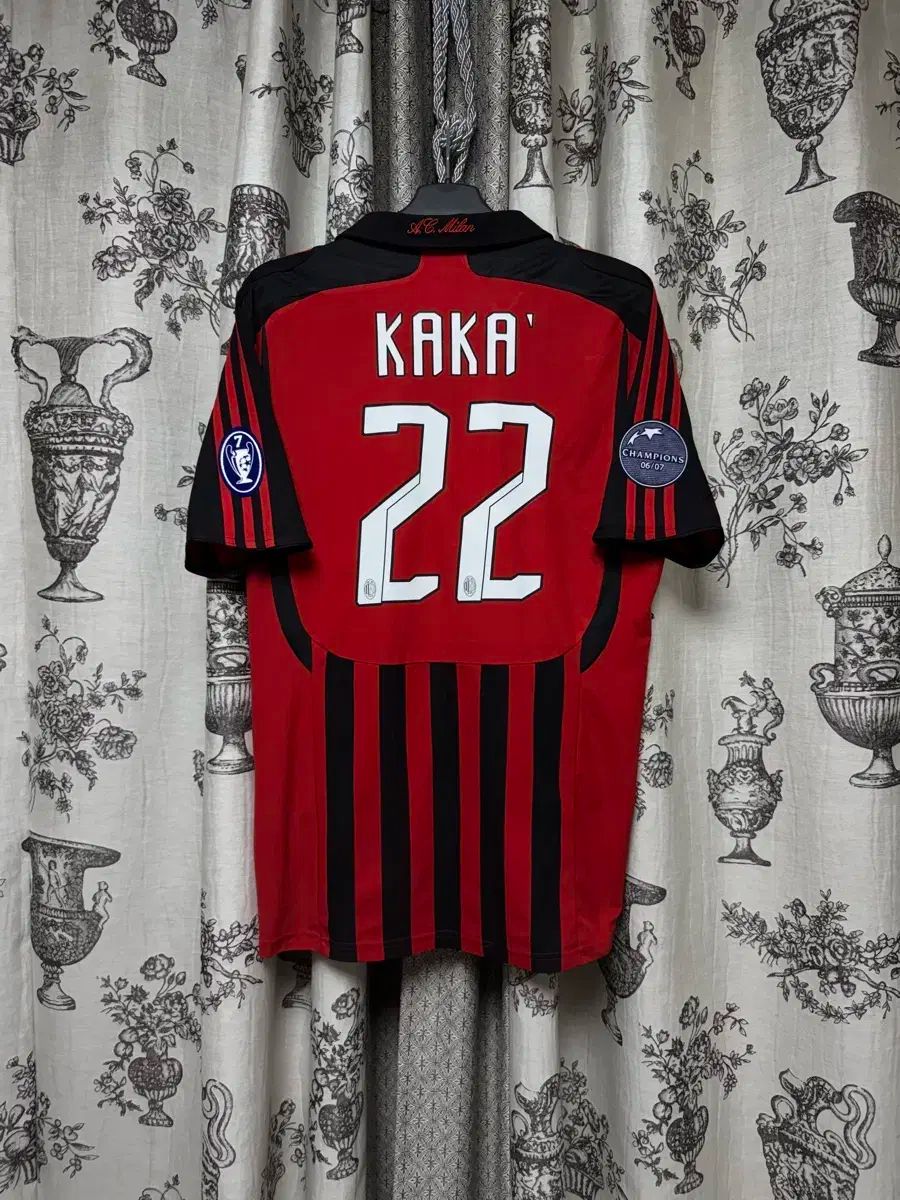 06-07 ACミラン サッカー ユニフォーム 22 カカ Lサイズ 3*う様 06/07