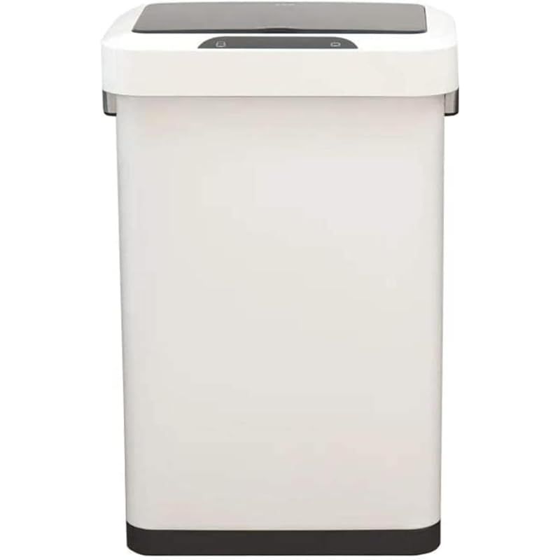 EKO ゴミ箱 自動開閉 ホライゾンセンサービン ホワイト 45L ふた付き インナーボックス無し EK9262P-45L-WH