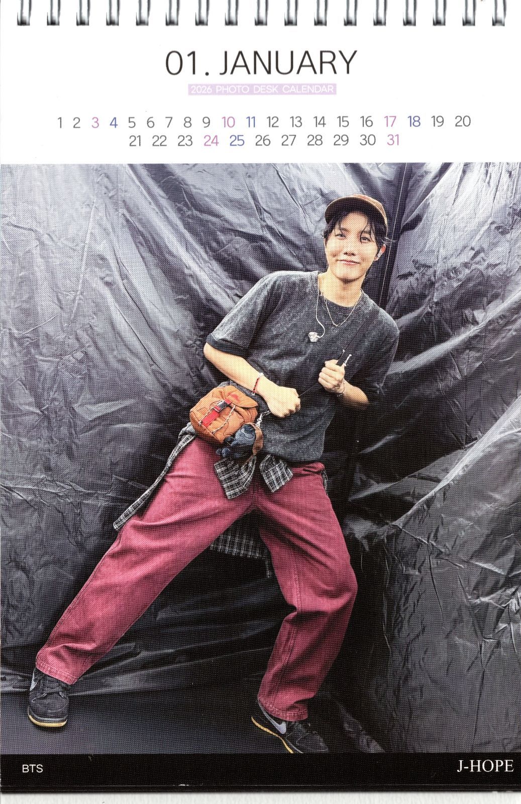 BTS J-HOPE ジェイホープ ホソク グッズ 卓上 カレンダー (写真集