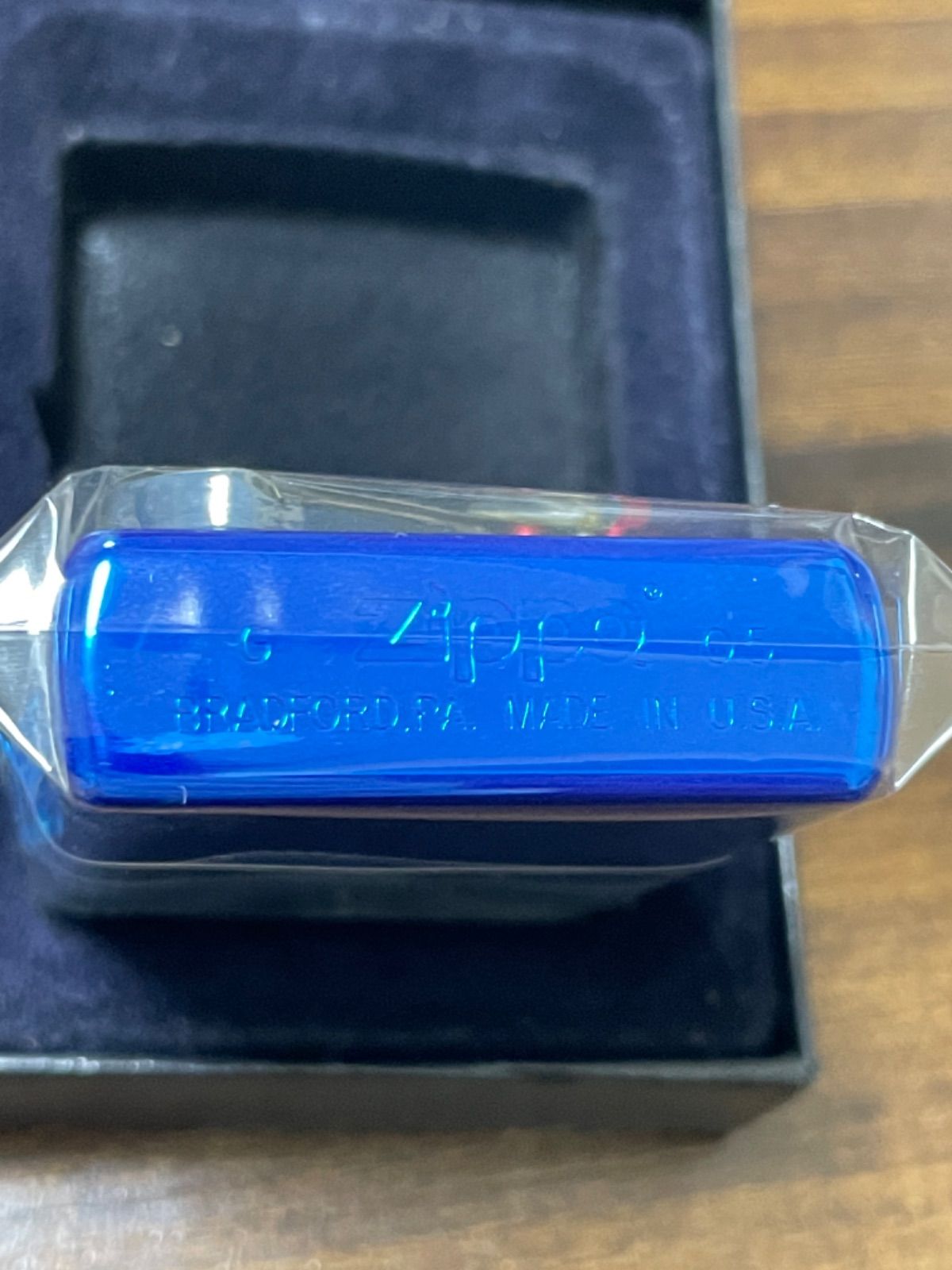 zippo フリントディスペンサー アウトドア FLINT DISPENSER OUTDOOR 2005年製 ブルー 立体メタル BLUE  デットストック シルバーインナー 同年代 2005年製 専用ケース 保証書 - メルカリ