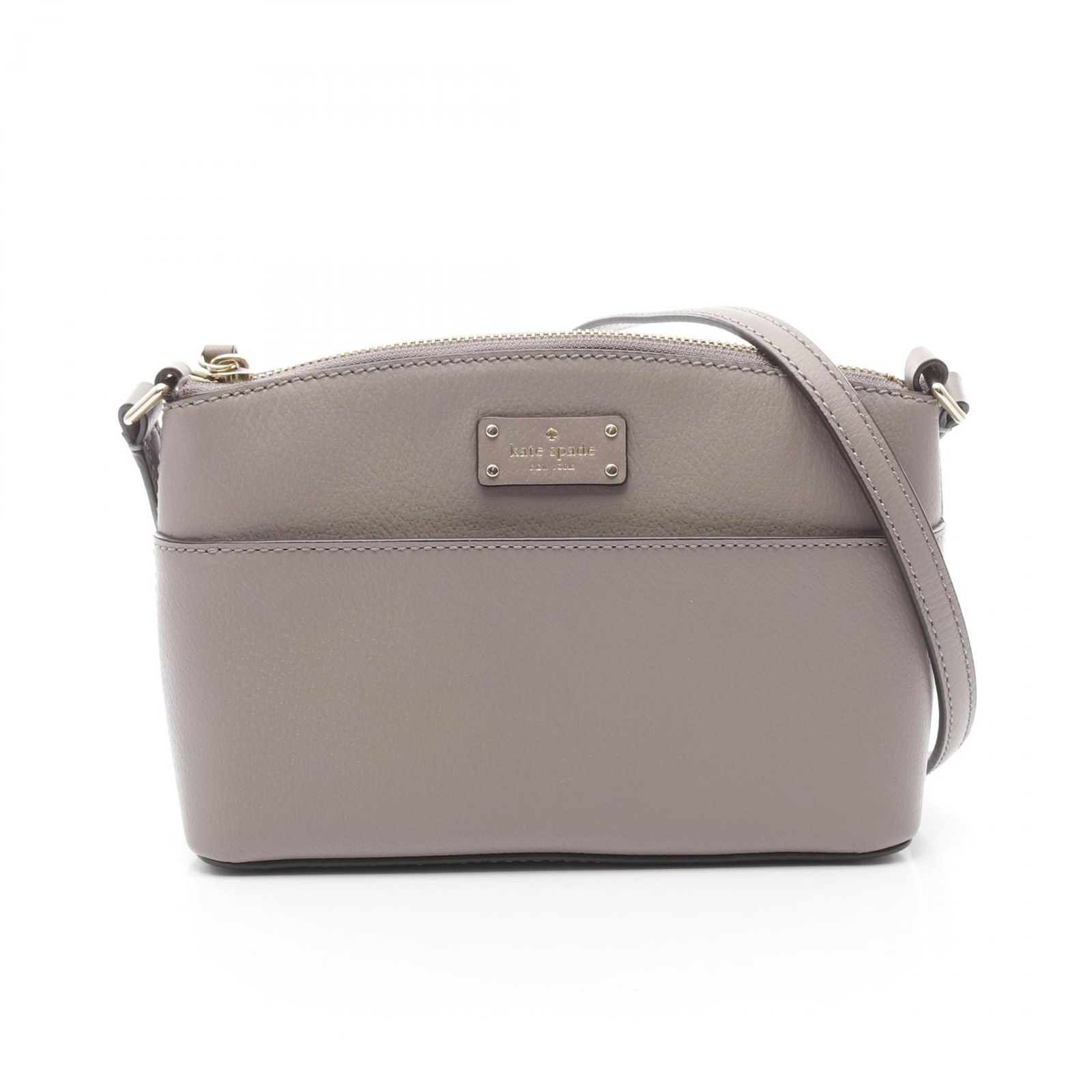 ケイトスペード Kate Spade ショルダーバッグ グルーヴストリート ミリー WKRU4194 グレージュ レザー ショルダーバッグ レディース Used A