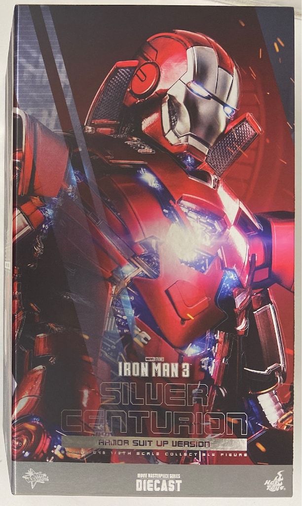 HOTTOYS MOVIE MASTERPIECE DIECAST SILVER CENTURION | ARMOR SUIT UP VERSION MMS618