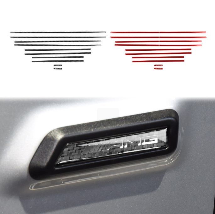 メルセデス ベンツ Gクラス 2018年 - W464 2色選択 ボディー サイドモール 外装ガーニッシュ ロゴありタイプ