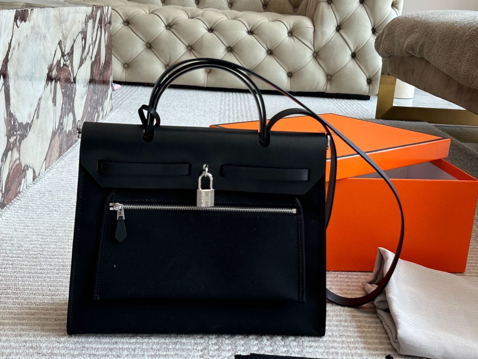 今日 Hermes Herbag エルメス ハーバッグ ショッピングバッグ DECORATOM_COM_BR