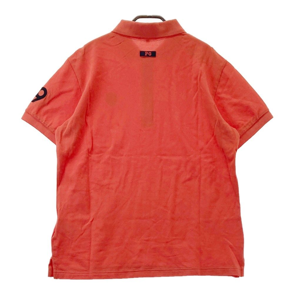 PEARLY GATES パーリーゲイツ 半袖ポロシャツ 鹿の子 グレー サイズ5 美品PEARLY GATES パーリーゲイツ 半袖ポロシャツ 杢グレー×ライト