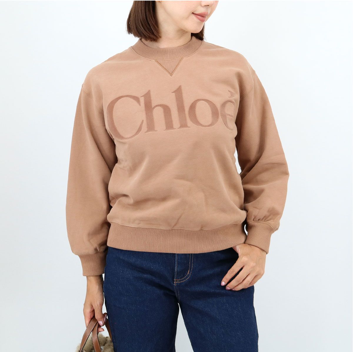 CHLOE KIDS クロエ キッズ ロゴスウェット C20649 大人もOK トレーナー クルーネック レディース 子供 ガールズ 長袖 ブランド