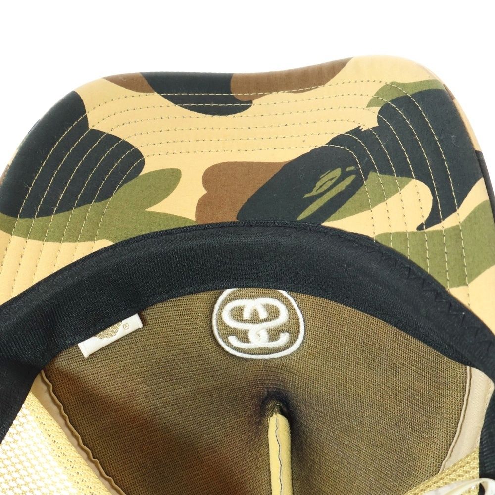 A BATHING APE STUSSY 30周年　1stカモ メッシュキャップ 楽天市場】A BATHING APE ア ベイシング エイプ キャップ STUSSY