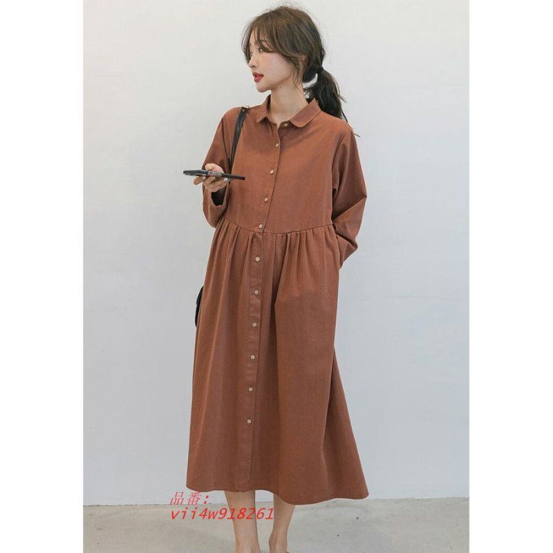 マタニティ 服 妊婦服 授乳服 ワンピース 安い 仕事 アイボ白 秋 長袖 かわいい 春 おしゃれ 冬 秋冬 お宮参り フォーマル 前開き 春夏 オフィス 茶色 vii4w918261 NEXPOTALLINN_EU