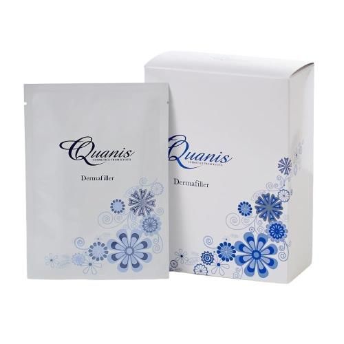 Quanis クオニス ダーマフィラー フェイスマスク 部分用 目元パック 保湿 乾燥 シワ 箱入り 左右2枚×8セット