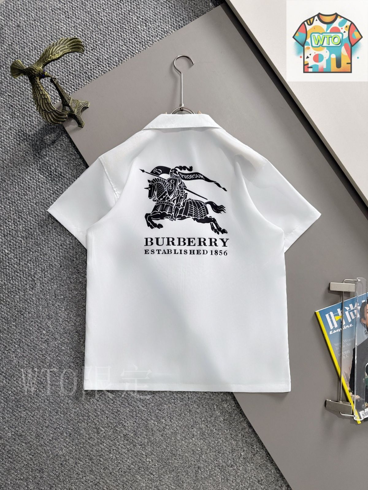 Burberry シャツ　ロゴ　新品未使用 バーバリー BURBERRY ロゴTシャツ レディース クルーネックT