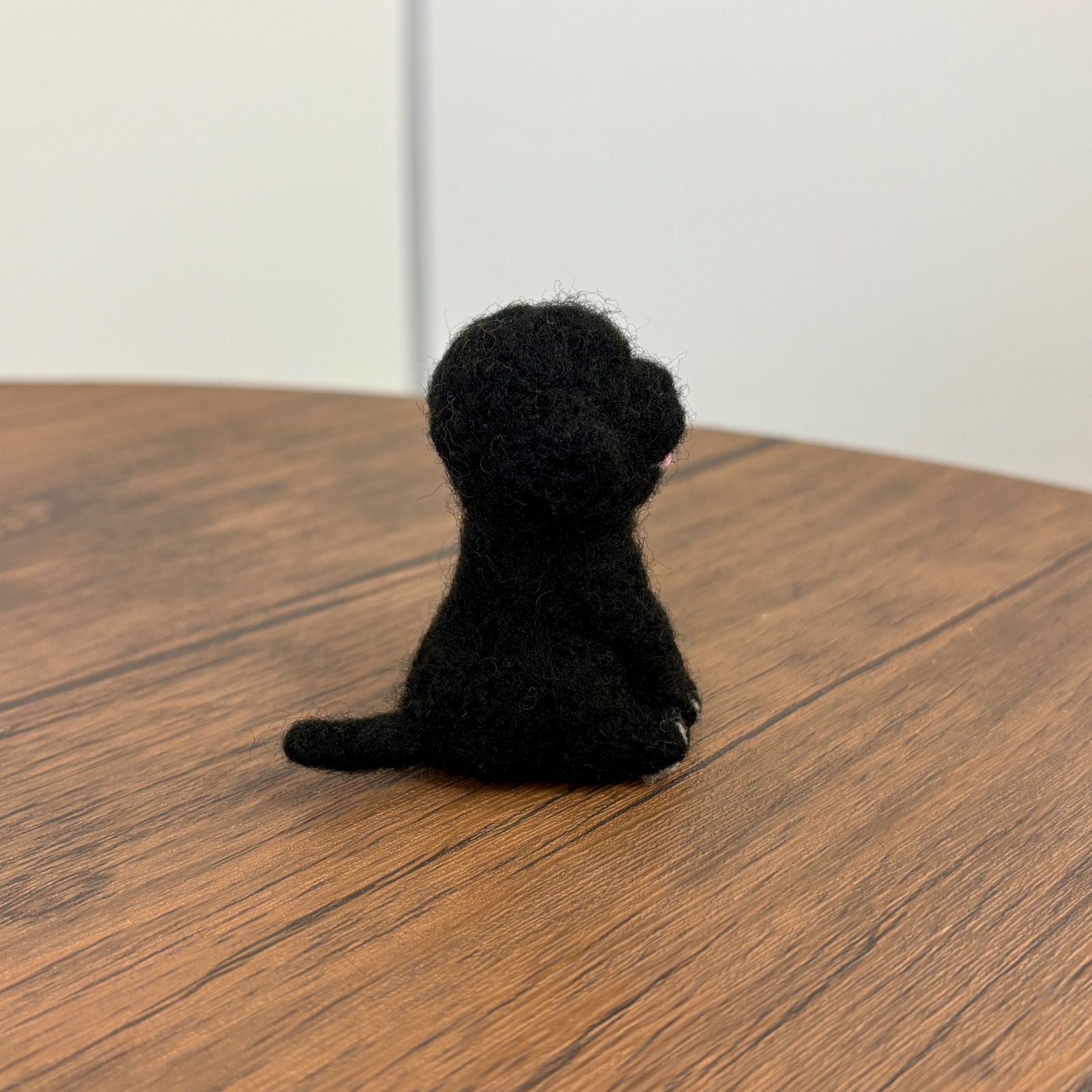 羊毛フェルト 犬 トイプードル ブラック 羊毛フェルト 犬 トイプードル ブラック