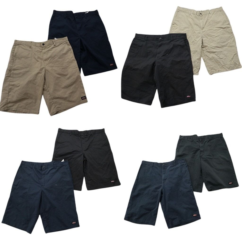 古着卸 ディッキーズ Dickies ワークショートパンツ 8枚セット メンズ 38 ブラック ネイビー ベージュ 古着 NA4875