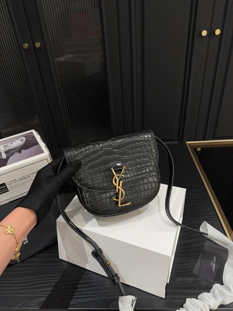 YSL イヴサンローラン ゴールド金具 ショルダーバッグ-Y10-MM輸入1