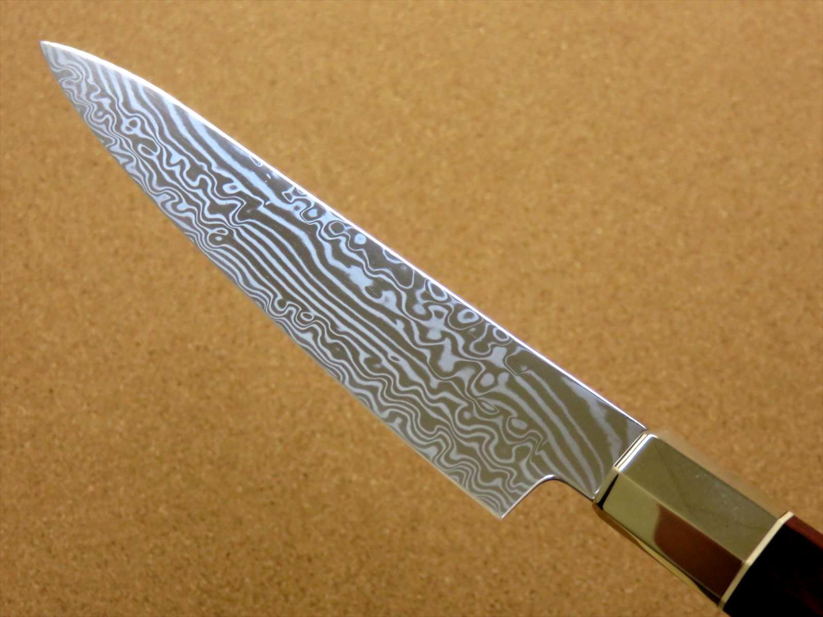 関の刃物 ペティナイフ 150mm 三昧 荒波 コアレス鋼 小型両刃 果物包丁