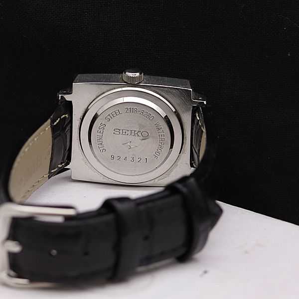 稼働 セイコー コーラス 2118-3260 手巻き シルバー文字盤 レディース 