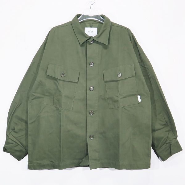 WTAPS ダブルタップス 23AW CBW/LS/COTTON.TWILL 232BRDT-SHM01 BDUタイプ ロングスリーブ コットン  ツイル シャツ オリーブドラブ 長袖 サイズ03(L) - メルカリ