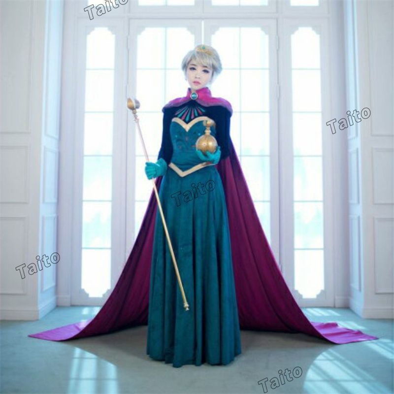 Disney - エルサ　ドレス　大人　戴冠式　マント　ティアラ 楽天市場】【最高品質】エルサ ドレス 大人 衣装 戴冠式 雪の