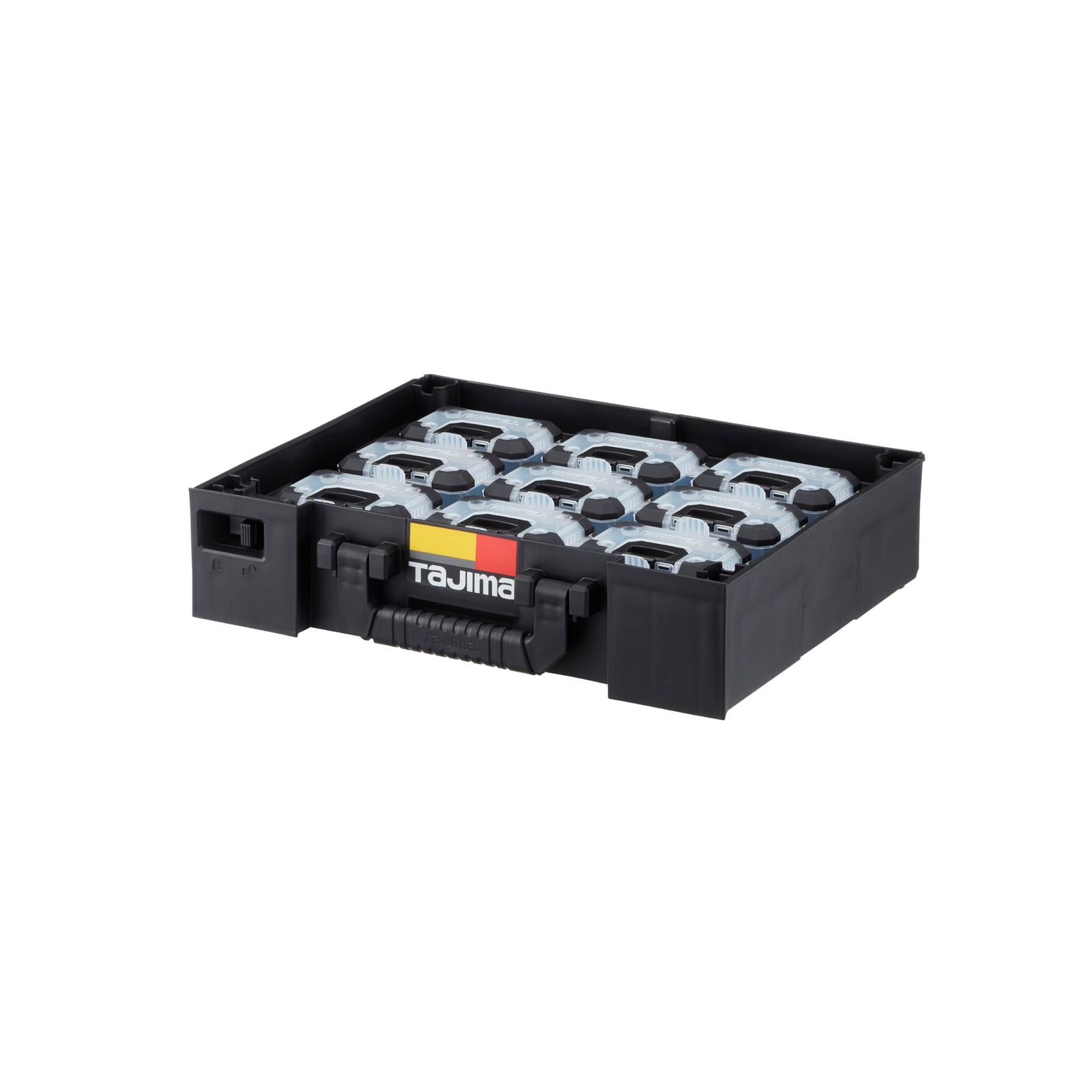 タジマ セフシステム セフパーツケースＳサイズ セットトレイ付 TB PCS 9 セフパーツケースSサイズ セフパーツケーストレイ ハンドル付 のセット品 材料を仕分け パーツケースはセフホルダー ベルトにも装着 適合商品 HBOXU