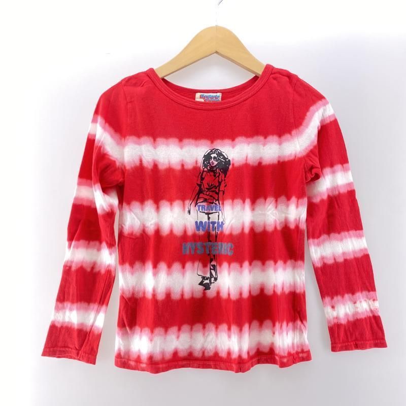 HYSTERIC GLAMOUR 90～00s Travel with Hystaric”タイダイ L|S Tee 赤 サイズ ヒステリックグラマー 24