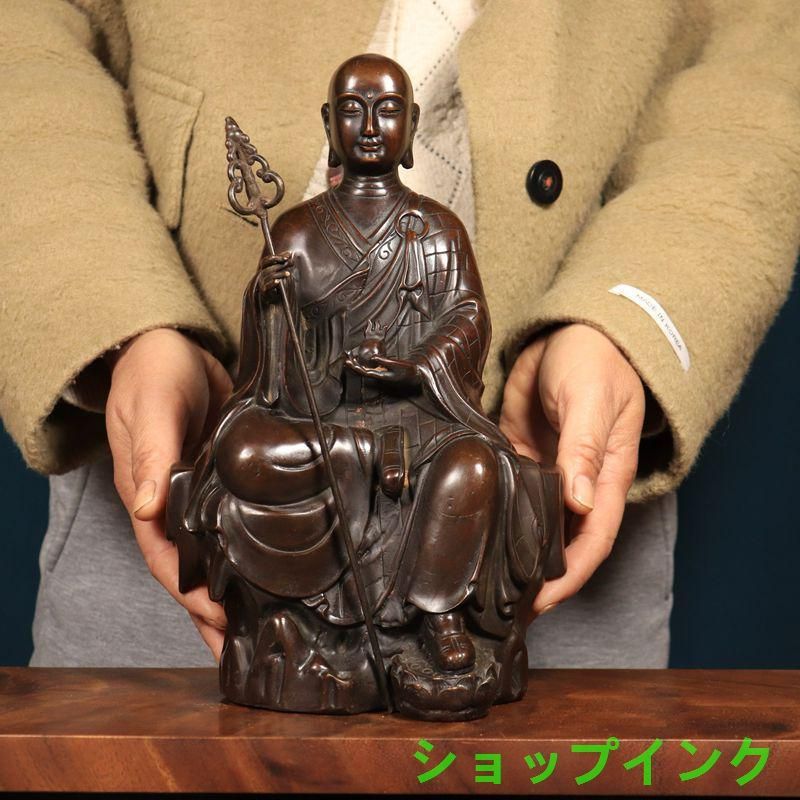 銅製 仏像 地蔵王菩薩仏像 応接間仏間 家庭用 室内 奉納 工芸品