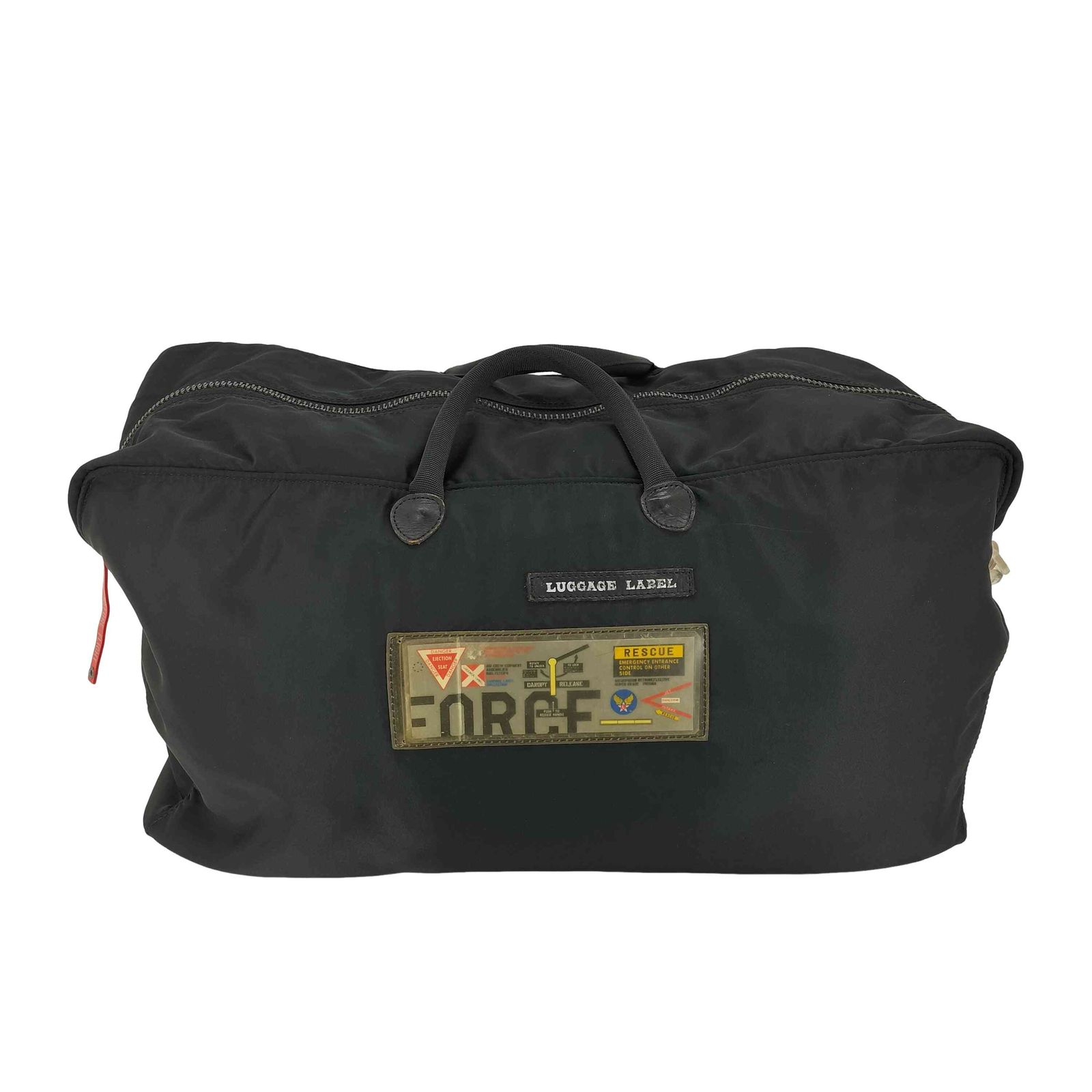ラゲッジレーベル LUGGAGE LABEL 80s 山口タグ LABORATORY RESCUE 2way ボストンバッグ メンズ 表記無