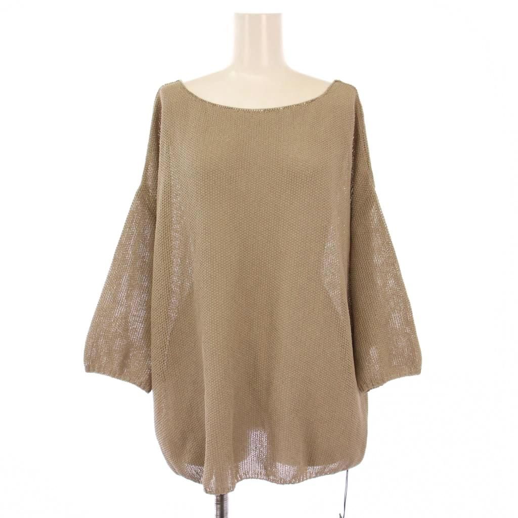 【新品タグ付き】ラウンジドレス 2WAY鹿子ニット　和紙ニット　カノコニット 新品タグ付き】ラウンジドレス 2WAY鹿子ニット 和紙ニット カノコニット