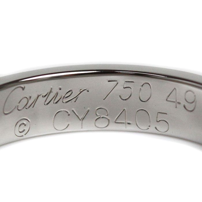 CARTIER カルティエ K18WG ホワイトゴールド ミニラブ リング・指輪 B4085149 9号 49 3.7g レディース 中古 美品 -  メルカリ