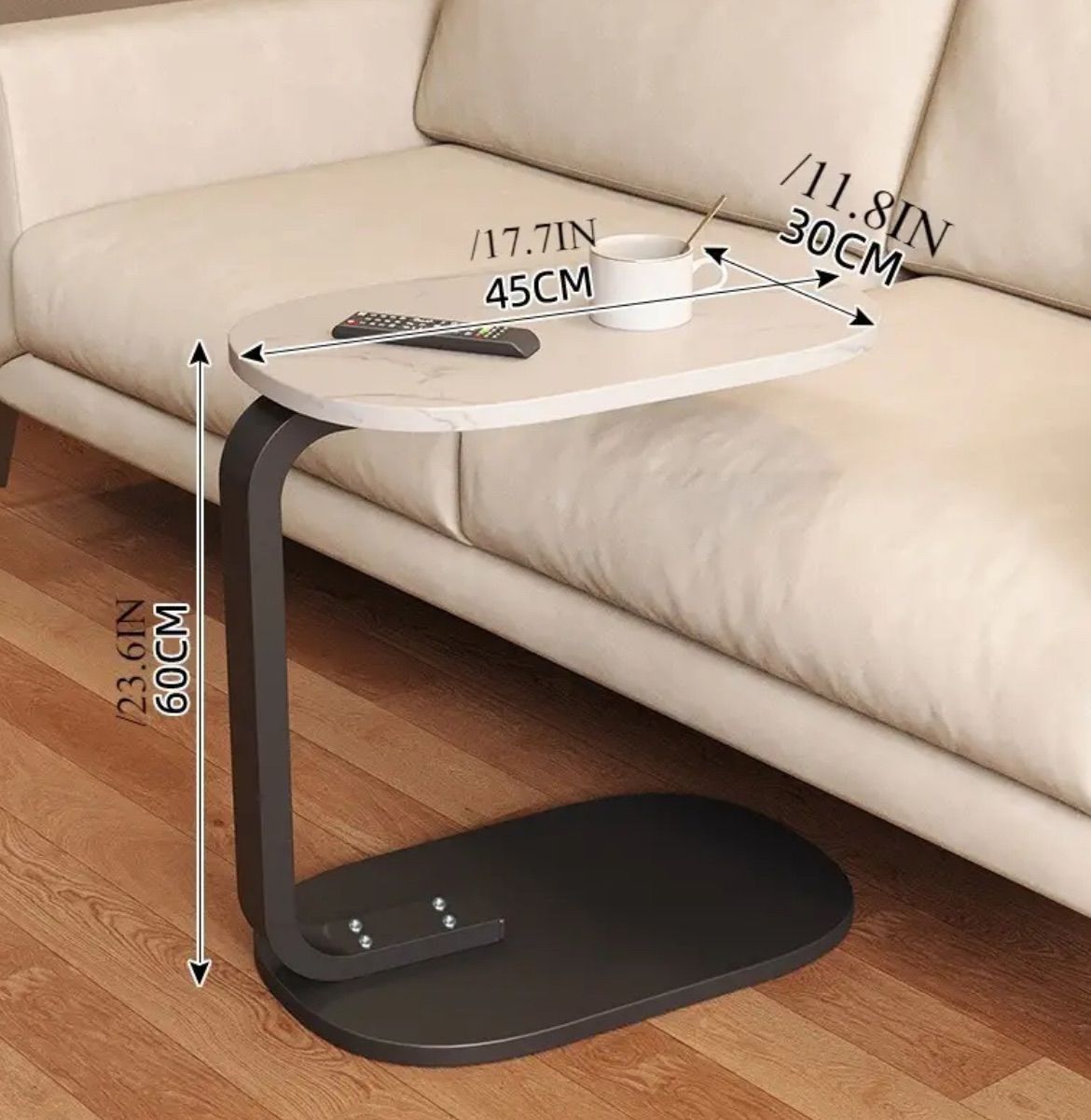 KEYUCA 楕円形 ローテーブル 楕円型