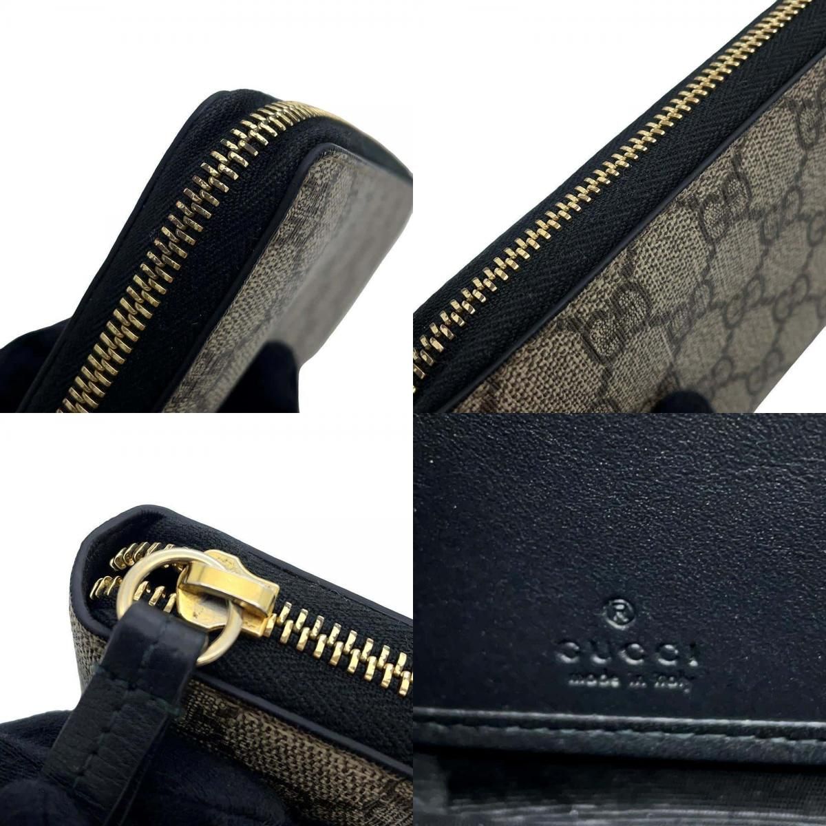 グッチ 長財布 GGスプリーム 410102 GUCCI ラウンドファスナー ロング 