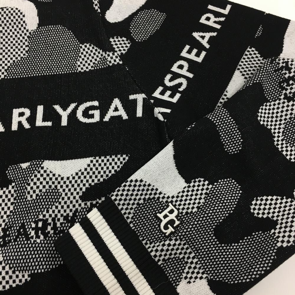 お値下げしました。パーリーゲイツカモフラニットサイズ4 新品】パーリーゲイツ セーター 黒×白 カモフラ 迷彩 ニット メンズ 7