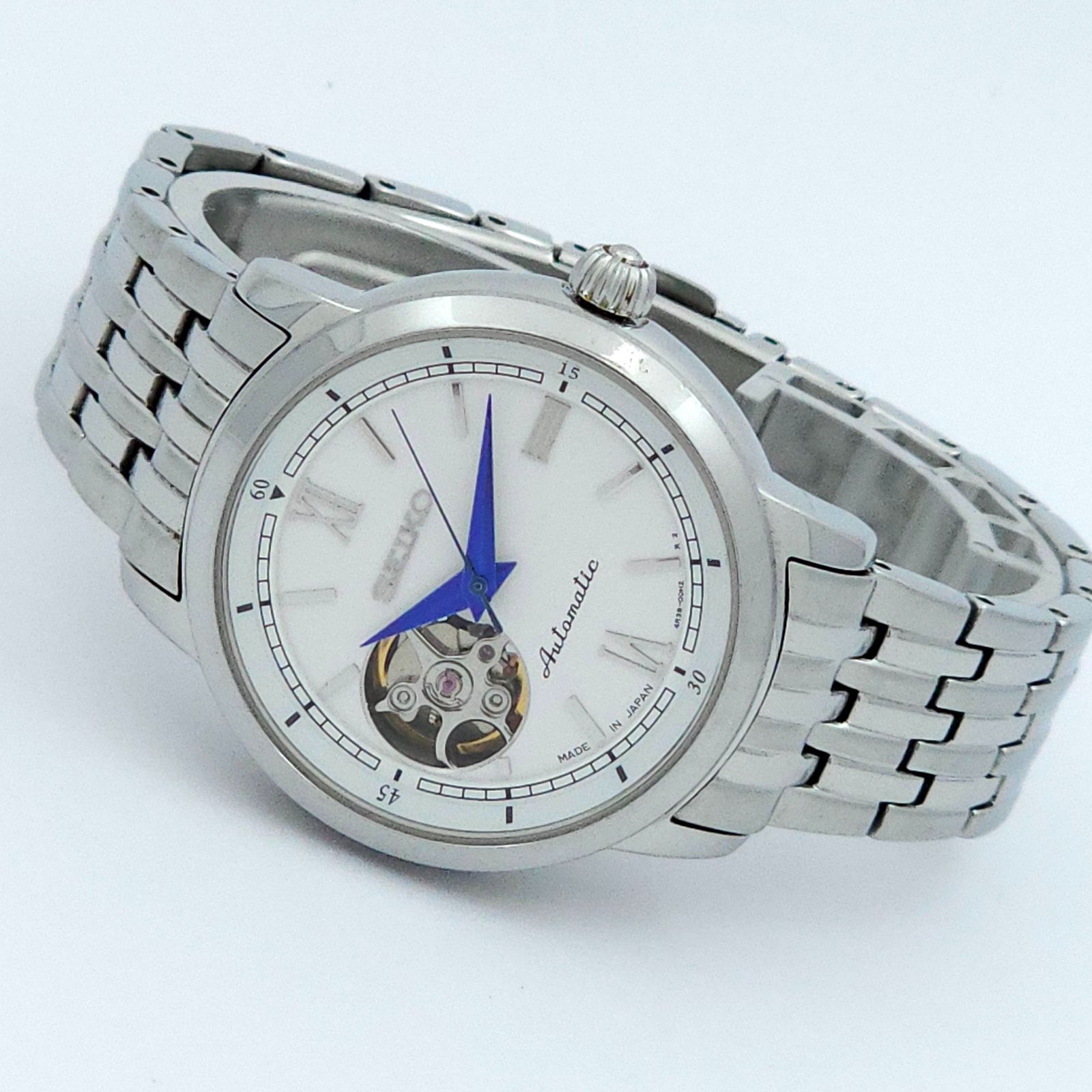 【美品】セイコー　プレサージュ4R38　自動巻き　オープンハート PRESAGE SEIKO セイコー プレサージュ メカニカル 4R38-00K0