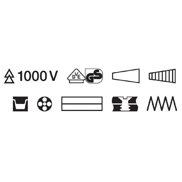 KNIPEX クニペックス 1000V絶縁エレクトロプライヤー スプリング付 全長200mm 1396-200 HRDEVELOPMENT_JP