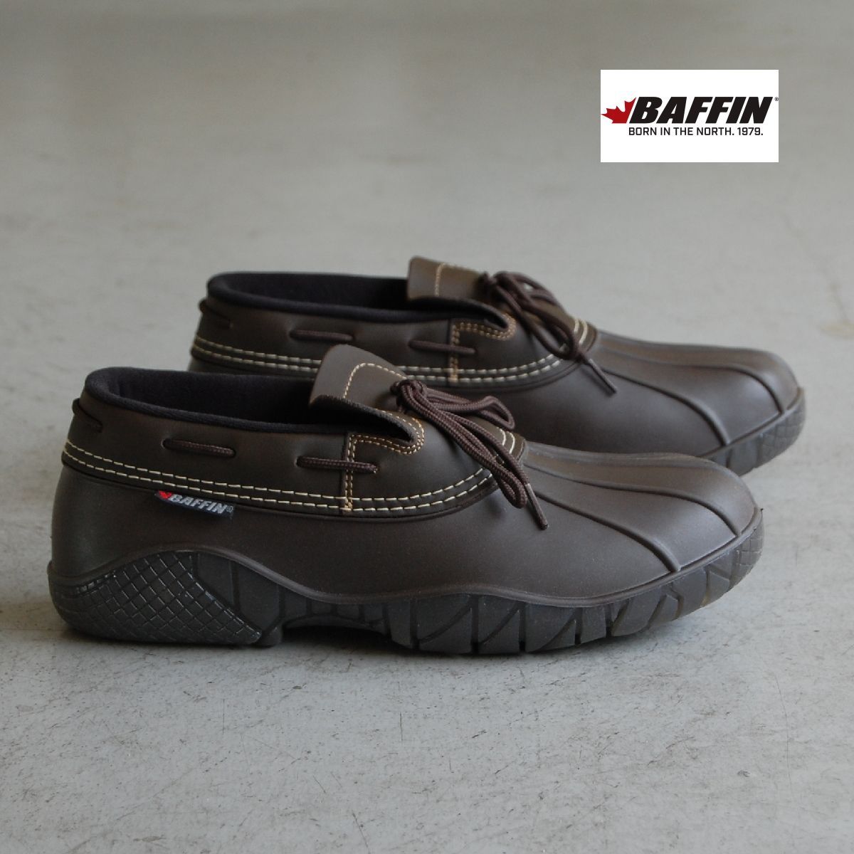 BAFFIN Ontario Brown バフィン オンタリオ ブラウン スリッポン レインシューズ 雨靴 長靴 ビーンブーツ 防水 ローカット メンズ カナダ CANADA USA 海外
