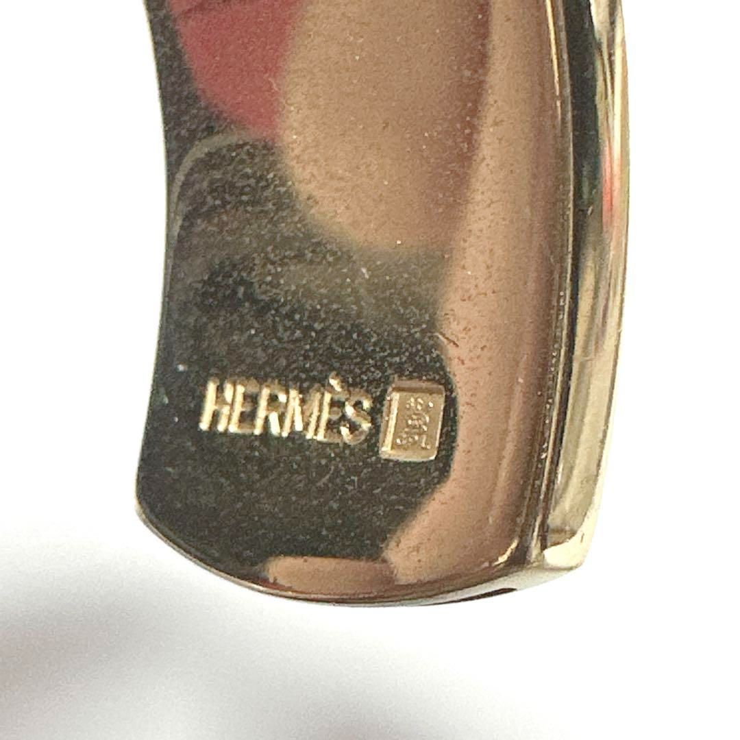 美品 HERMES エルメス リザード ケリーバングル ブレスレット ブルー