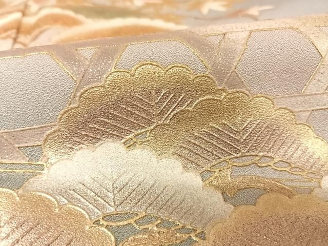 平和屋着物○金彩友禅 卓越技能者・名工・和田光正 訪問着 夢蒔絵 流水