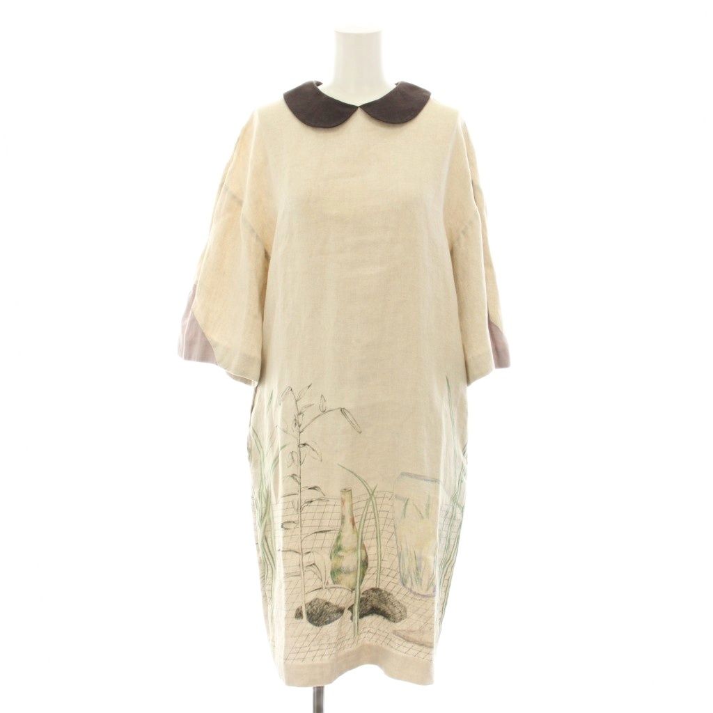 コズミックワンダー　リネン　ワンピース COSMIC WONDER /Cotton linen classic broadcloth