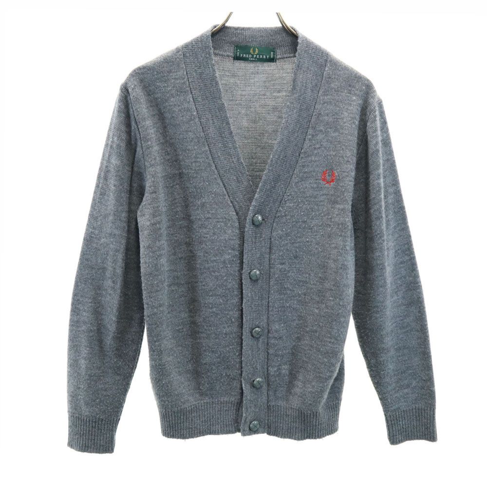 フレッドペリー　メンズ　ウールカーディガン　イギリス製　36サイズ ブラック フレッドペリー FRED PERRY クラシックカーディガン [K9551-198 FW24