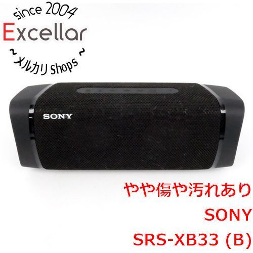 [bn:9] SONY　ワイヤレスポータブルスピーカー　SRS-XB33 (B)　ブラック　本体のみ 元箱あり