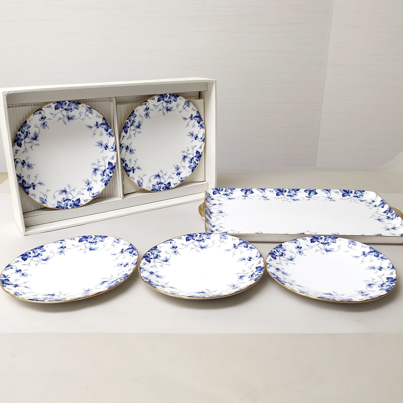 Sango MAGNA・トレー・銘々皿セット・陶磁器・No.230205-26・梱包