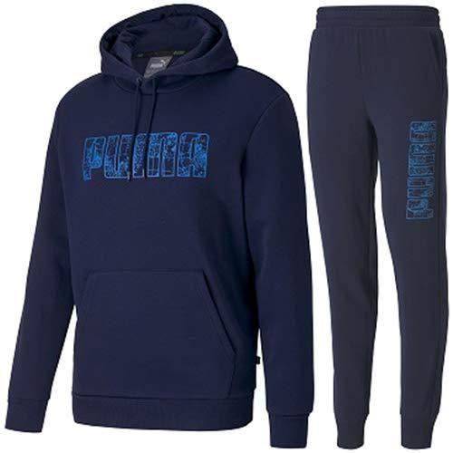 プーマ PUMA メンズ KAスウェット フーディ＆パンツ 上下セット 583586 06＆585201 06 ピーコート Lサイズ